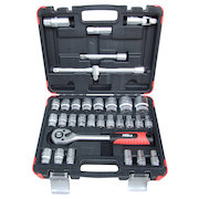 Hilka 32 pce 1/2" Drive Socket Set Metric