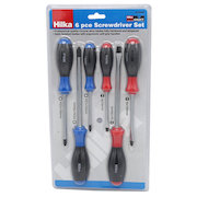 Hilka 6 pce Soft Grip Screwdriver Set