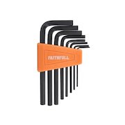 Faithfull 8pce Metric Short Arm Hexagon Key Set