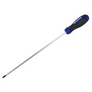 Faithfull Soft Grip Long Reach Pozi Screwdriver