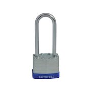 Faithfull Long Shackle Laminated Steel Padlock