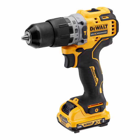 DeWalt DCD706D2-GB 12V XR Brushless Hammer Drill Driver c/w 2 x 2Ah Batteries