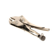Lock Grip Pliers with Straight Jaws Equipped with an Insert Plate