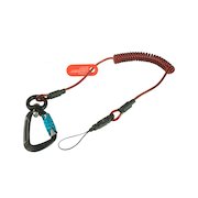 Coil E-Tether With Dual-Locking Carabiner