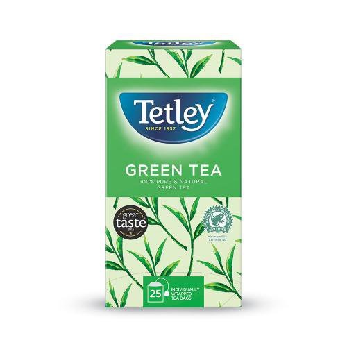 Tetley Pure Green Tea Bags Individually Wrapped and Enveloped (39519NT)