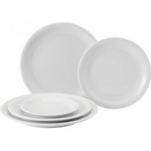 Narrow Rimmed Plates (AS336-28-W)