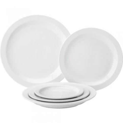 Pure White Narrow Rimmed Plates