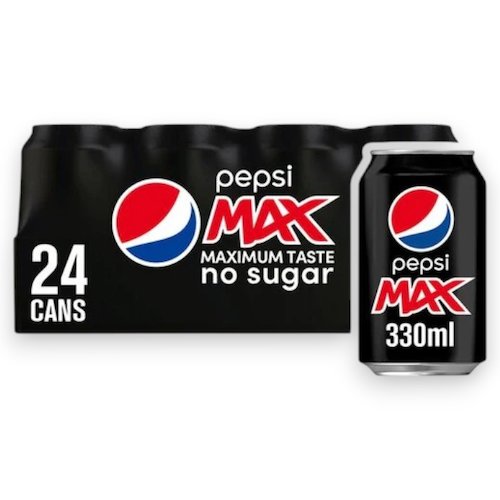 Pepsi Max Cola Soft Drink Cans (NWT345)