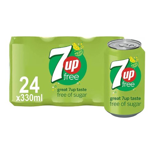 7UP Zero Sugar Soft Drink Cans (NWT3910)