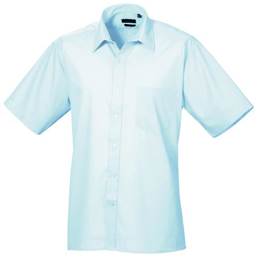 Mens Short Sleeve Poplin Shirt (116720)