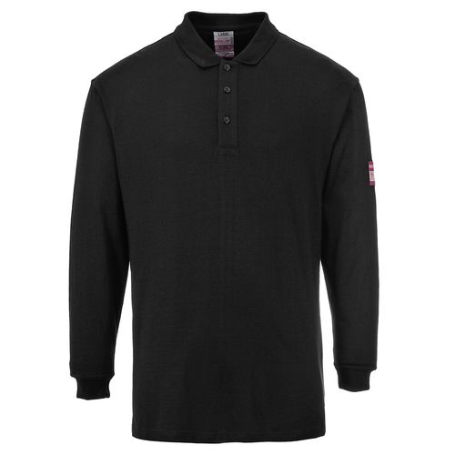 FR10 Flame Resistant Anti Static Long Sleeve Polo Shirt (5036108224241)