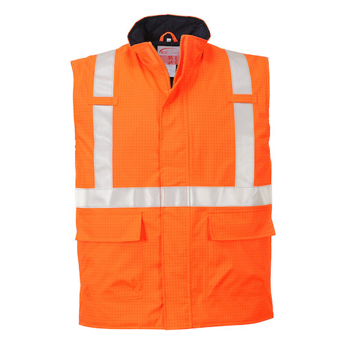 S776 Bizflame Rain Hi Vis Antistatic FR Bodywarmer (5036108248575)