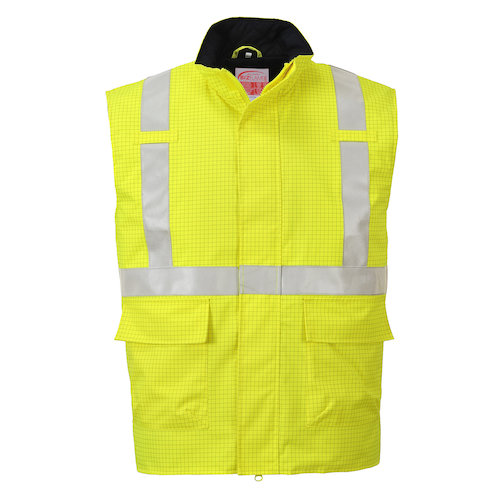 S776 Bizflame Rain Hi Vis Antistatic FR Bodywarmer (5036108248636)