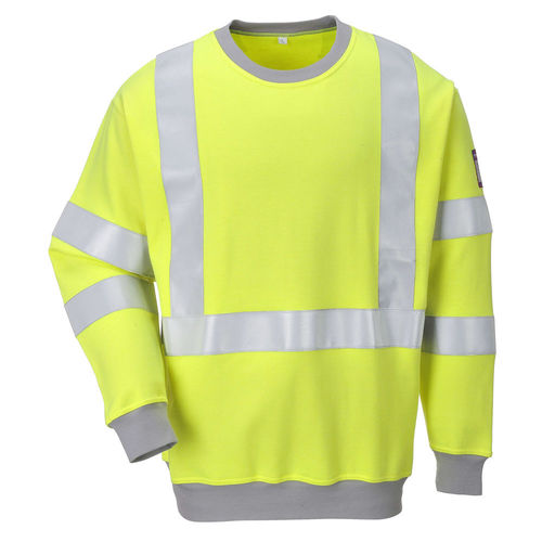 FR72 Flame Resistant Anti Static HiViz Sweatshirt (5036108249794)