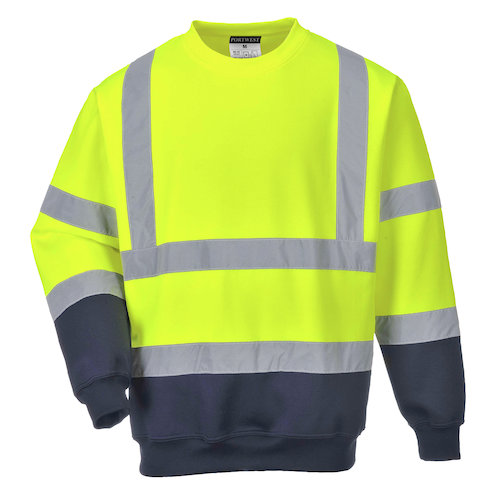 B306 Two Tone Hi Viz Sweatshirt (5036108250288)