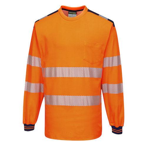 T185 PW3 HiVis Long Sleeve T Shirt (5036108303755)