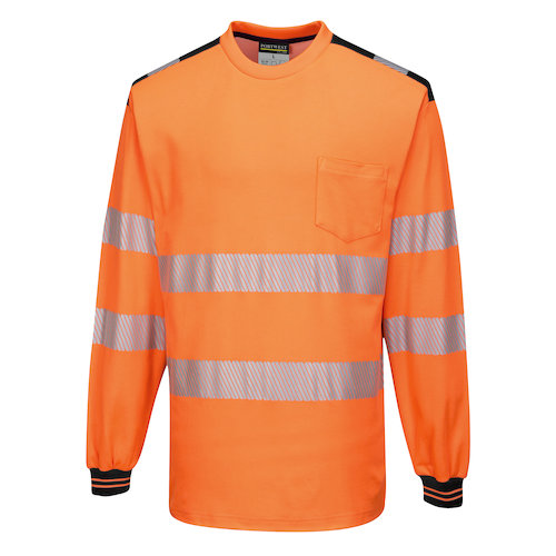 T185 PW3 HiVis Long Sleeve T Shirt (5036108304332)