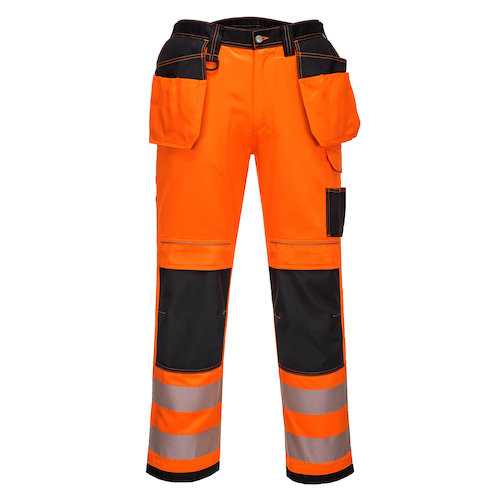 PW306 PW3 Hi Vis Stretch Holster Pocket Trousers (5036108339877)
