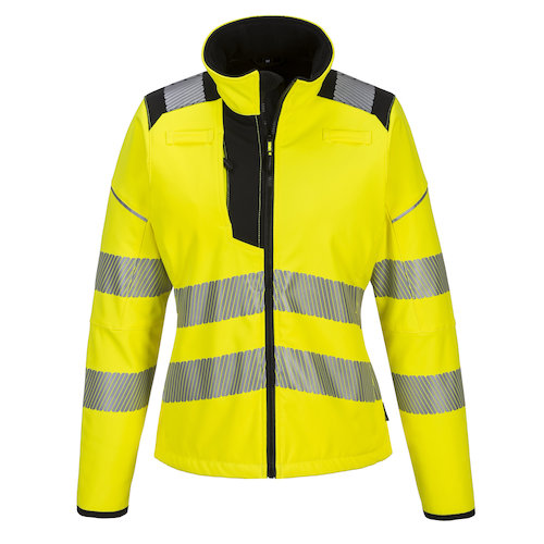 PW381 PW3 Hi Vis Ladies Softshell (5036108348169)