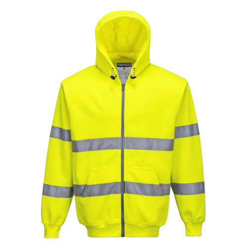 B305 Hi Vis Zip Front Hoodie (5036108381395)