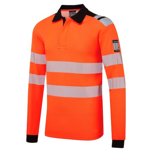 FR734 PW3 Modaflame Knit HVO FR Long Sleeve Polo Shirt (5036108469451)