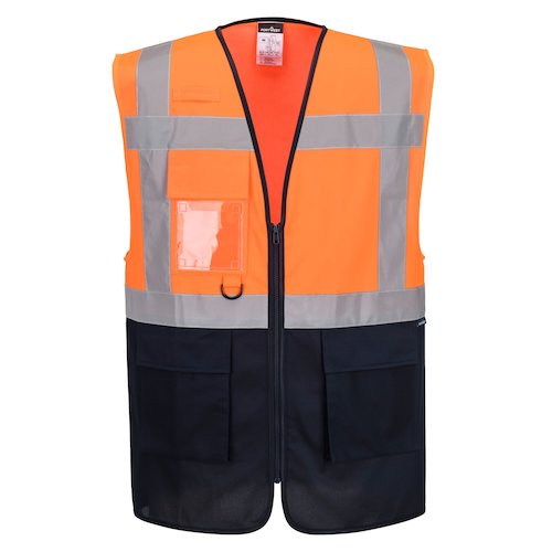 ES076 ES1 Essential Hi Vis Contrast Executive Vest (5036108524587)