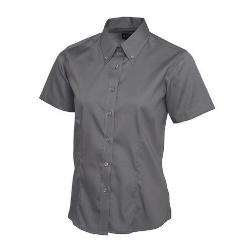 UC704 Ladies Pinpoint Oxford Short Sleeve Shirt (5055682029288)
