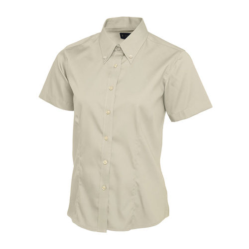 UC704 Ladies Pinpoint Oxford Short Sleeve Shirt (5055682029646)