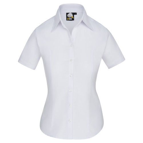 Ladies Classic Oxford Short Sleeve Blouse (5055748782294)