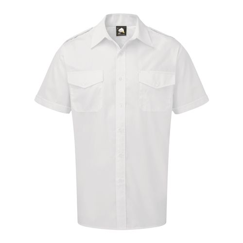 Mens Essential Short Sleeve Pilot Shirt (5055748794273)