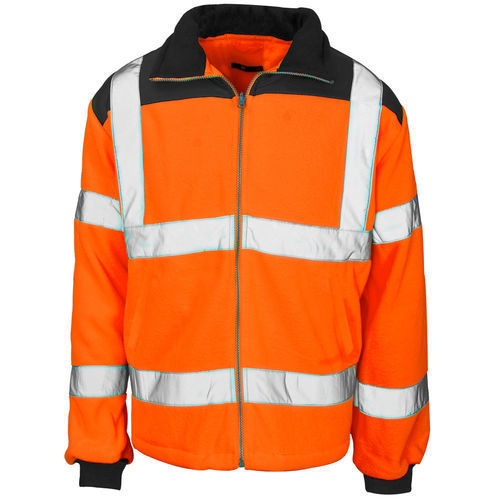 HiVis Orange Fleece Jacket   Rain Patch (781531)