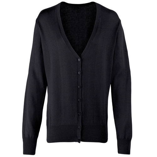 HB723 Ladies V Button Knitted Cardigan (810332)