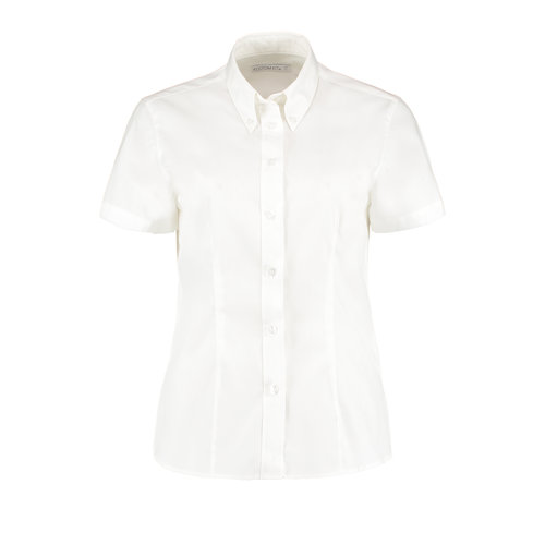 KK701 Ladies Corporate Oxford  Short Sleeve Blouse (KK701WHIT6)