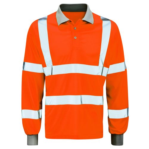 Andromeda Long Sleeve HiVis Polo Shirt (803030)