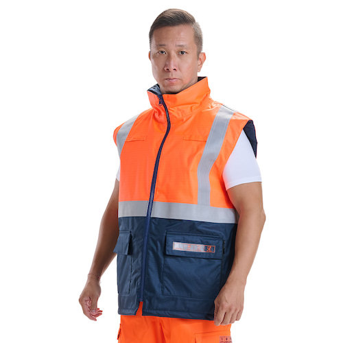 RO1557 Stormbuster Waterproof Hi Vis Bodywarmer (813720)