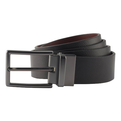 AQ904 Men's Two Way Leather Belt (AQ904BKBR)