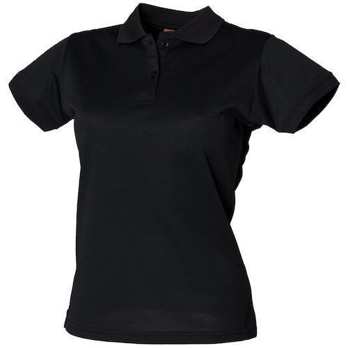HB476 Ladies Coolplus® Polo Shirt (HB476BLACS)