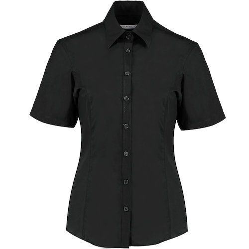 Ladies Tailored Fit Short Sleeved Blouse (K742FBLAC6)