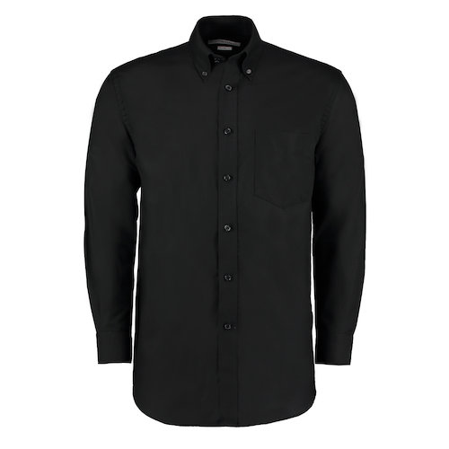 KK351 Mens Workwear Oxford Long Sleeve Shirt (KK351BLAC14.5)