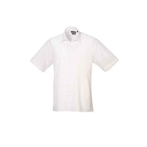 PR202 Short Sleeve Poplin Shirt (PR202WHIT15.0)