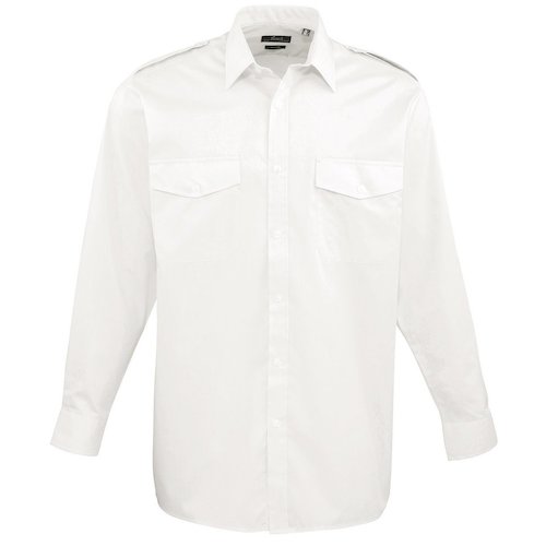 PR210 Long Sleeve Pilot Shirt (PR210WHIT145)