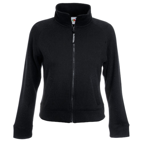 SS310 Ladies Premium Sweatshirt Jacket (SS310BLACXS)