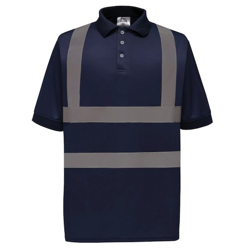 YK020 Hi Vis Short Sleeve Polo (YK020NAVYS)