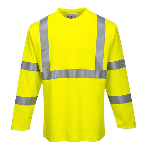FR96 Modaflame Knit Hi Vis FR Long Sleeve T Shirt (5036108296132)