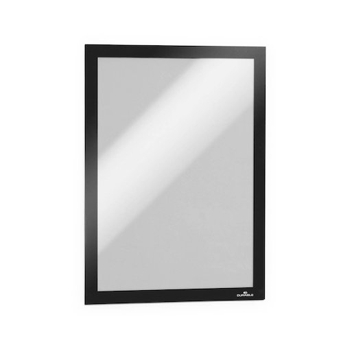 Durable Duraframe A4 Self Adhesive with Magnetic Frame Black (DB40581)