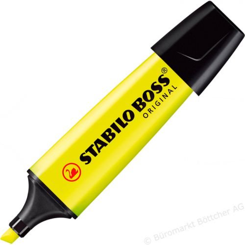Stabilo Boss Highlighters Chisel Tip 2 5mm Line Yellow (10129ST)