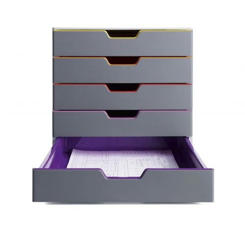 Durable Varicolor Drawer Box with Five Drawers (10139DR)