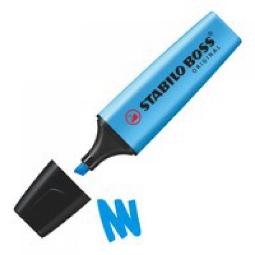 Stabilo Boss Highlighters Chisel Tip 2 5mm Line Blue (10143ST)