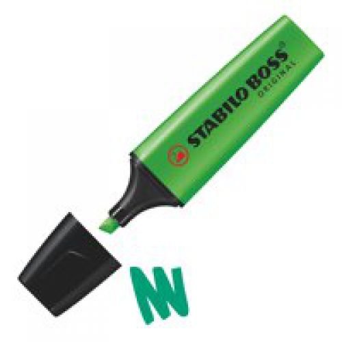 Stabilo Boss Highlighters Chisel Tip 2 5mm Line Green (10150ST)