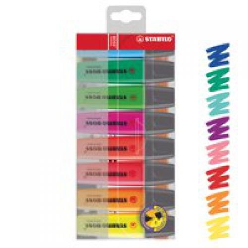 Stabilo Boss Highlighters Chisel Tip 2 5mm Line Wallet Assorted (10171ST)